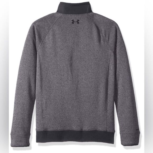 Under Armour UA Youth Boy Golf Storm Sweater Fleece 1/4 Snap Grey SZ XL - Picture 2 of 10